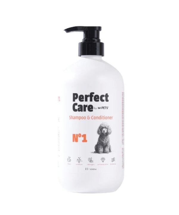 M-pets perfect care №1 – шампоан и балсам за куче с масло от жожоба и d-пантенол 1л