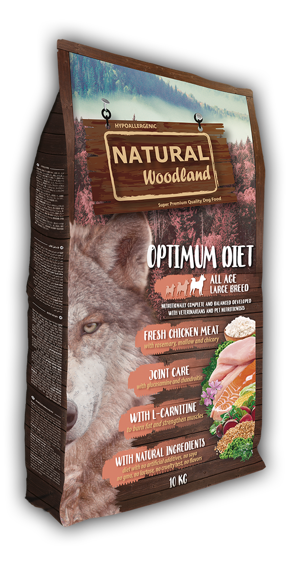 Natural woodland optimum diet large суха храна за кучета едри породи