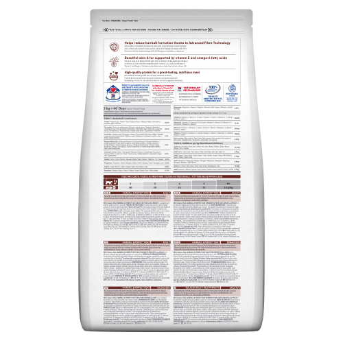 Hills-Adult-Hairball-Pefect-Coat-Chicken-Dry-3D-Clean-back Hill’s science plan храна против космени топки котка