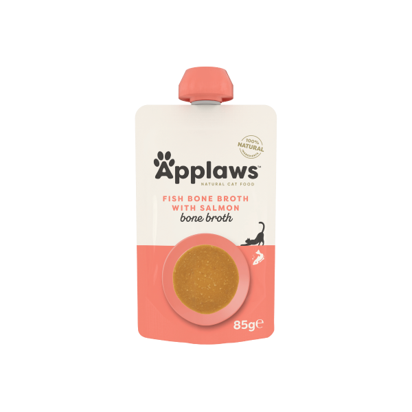 Applaws fish bone broth пауч с капачка гъст костен бульон със сьомга 85 г