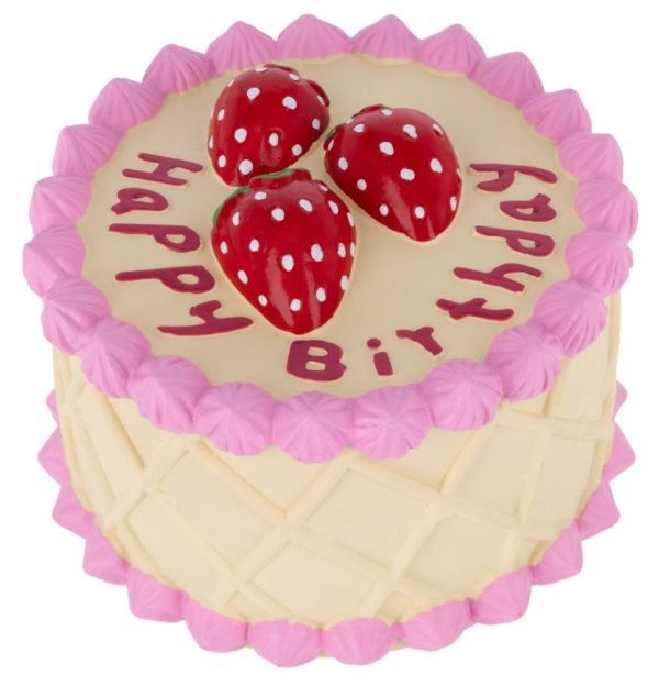 Гумени, латексови и плуващи - kerbl latex birthday cake – латексова играчка за кучета с пищялка торта 10 см