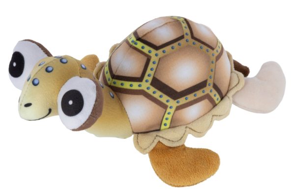Kerbl turtle alois – плюшена играчка костенурка за кучета със звук и шумолящи елементи 21 см