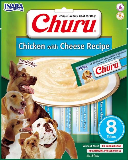 Inaba churu с пиле и сирене кремообразно лакомство за кучета