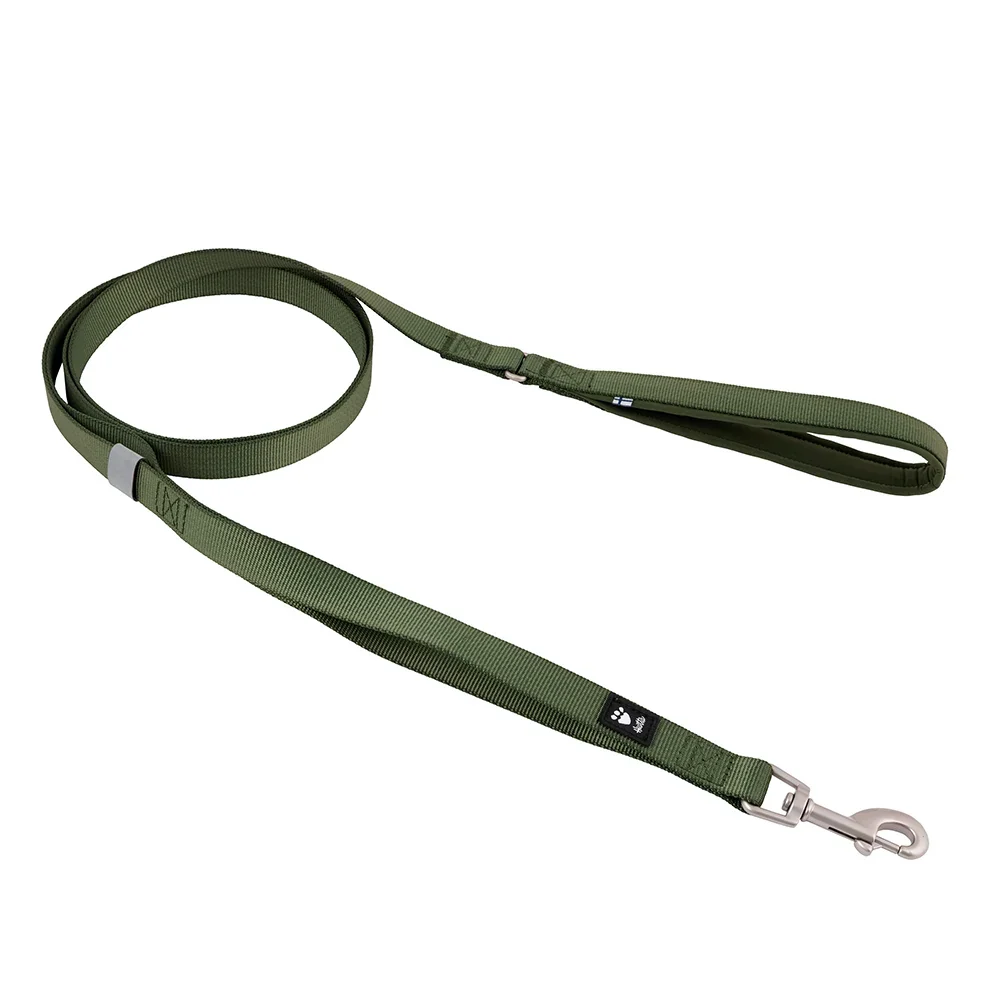 Hurtta weekend warrior standard leash тъмно зелен повод за куче 180 см
