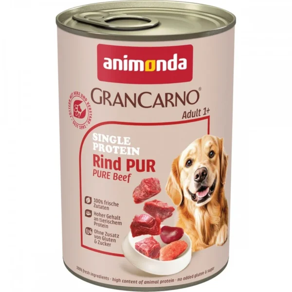Animonda grancarno sensitiv – монопротеинова храна за чувстителни кучета с говеждо месо 400 гр